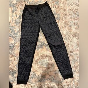 Athleta Black Quilted Kids Joggers